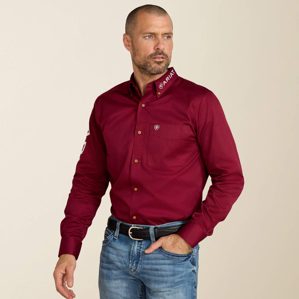 Team Logo Twill Fitted Shirt Men | Ariat for sale