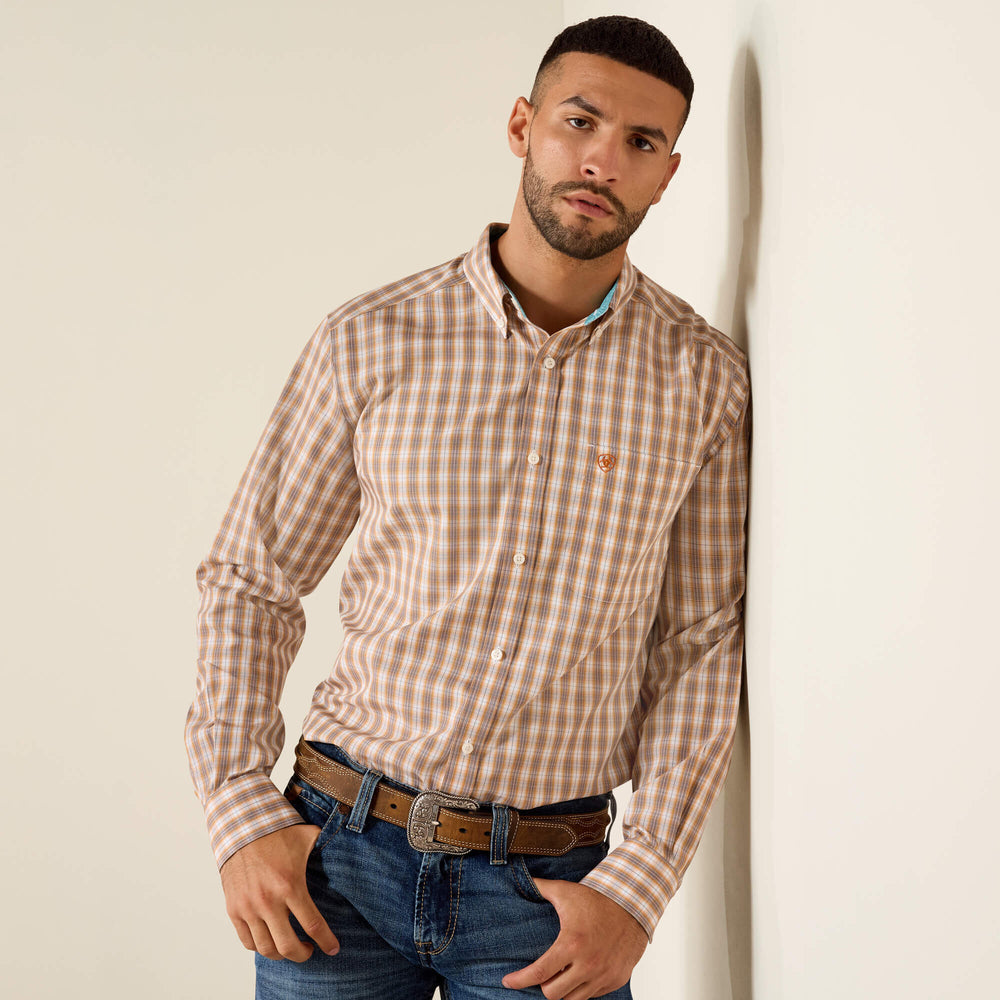 Wrinkle Free Ayden Fitted Shirt Men | Ariat discount