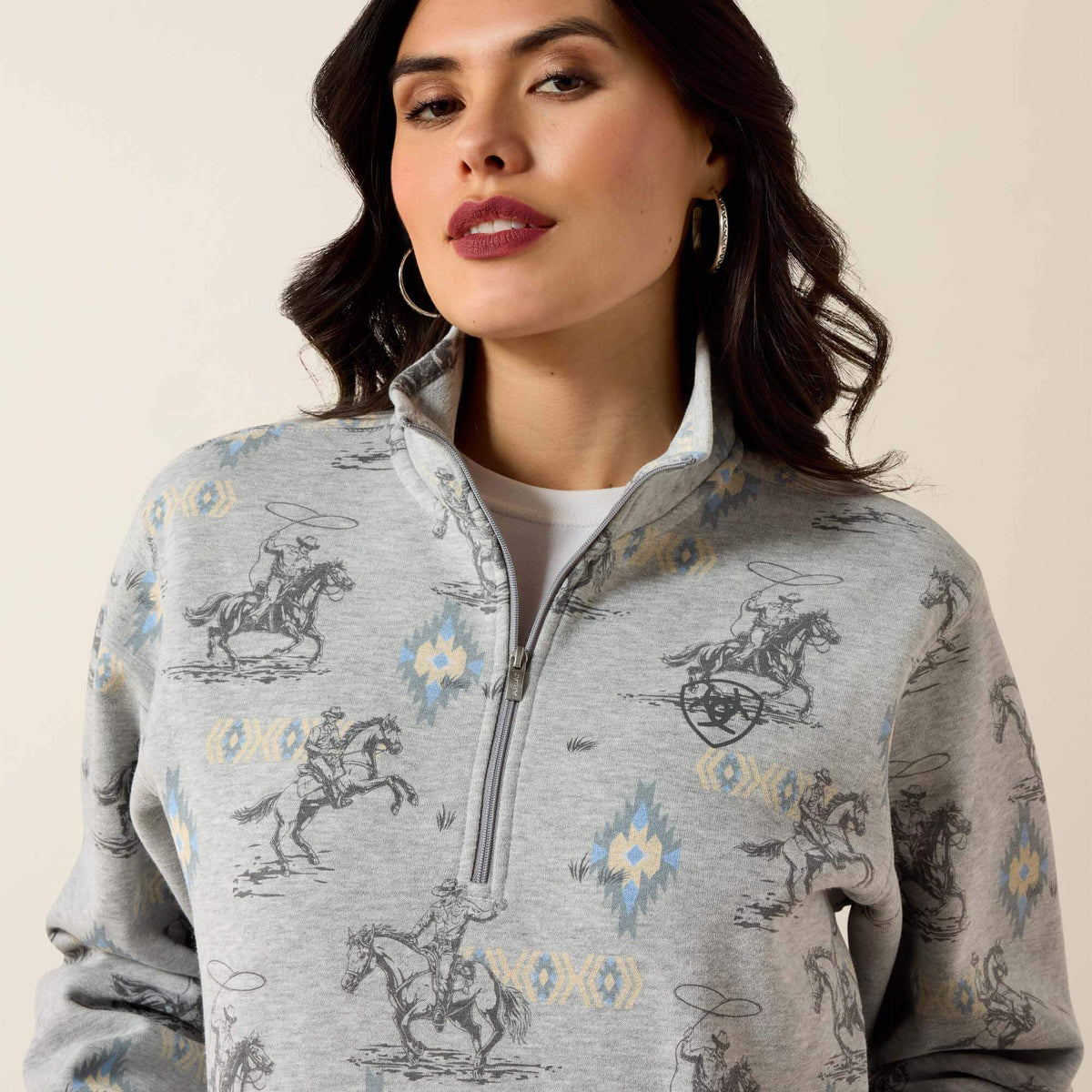 Sapphire 1/2 Zip Sweatshirt Women | Ariat discount