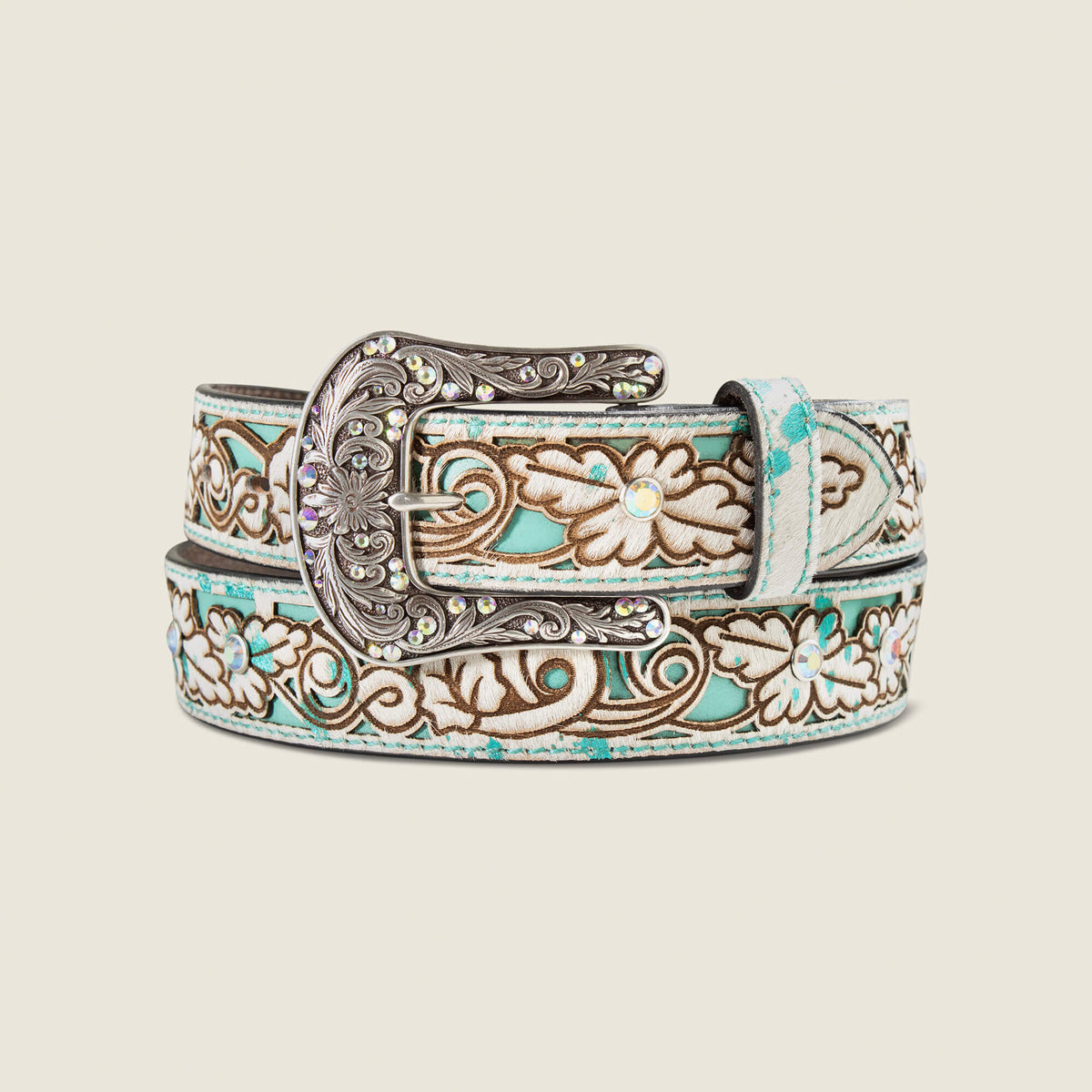 Hair-On Floral Belt Women | Ariat online shop