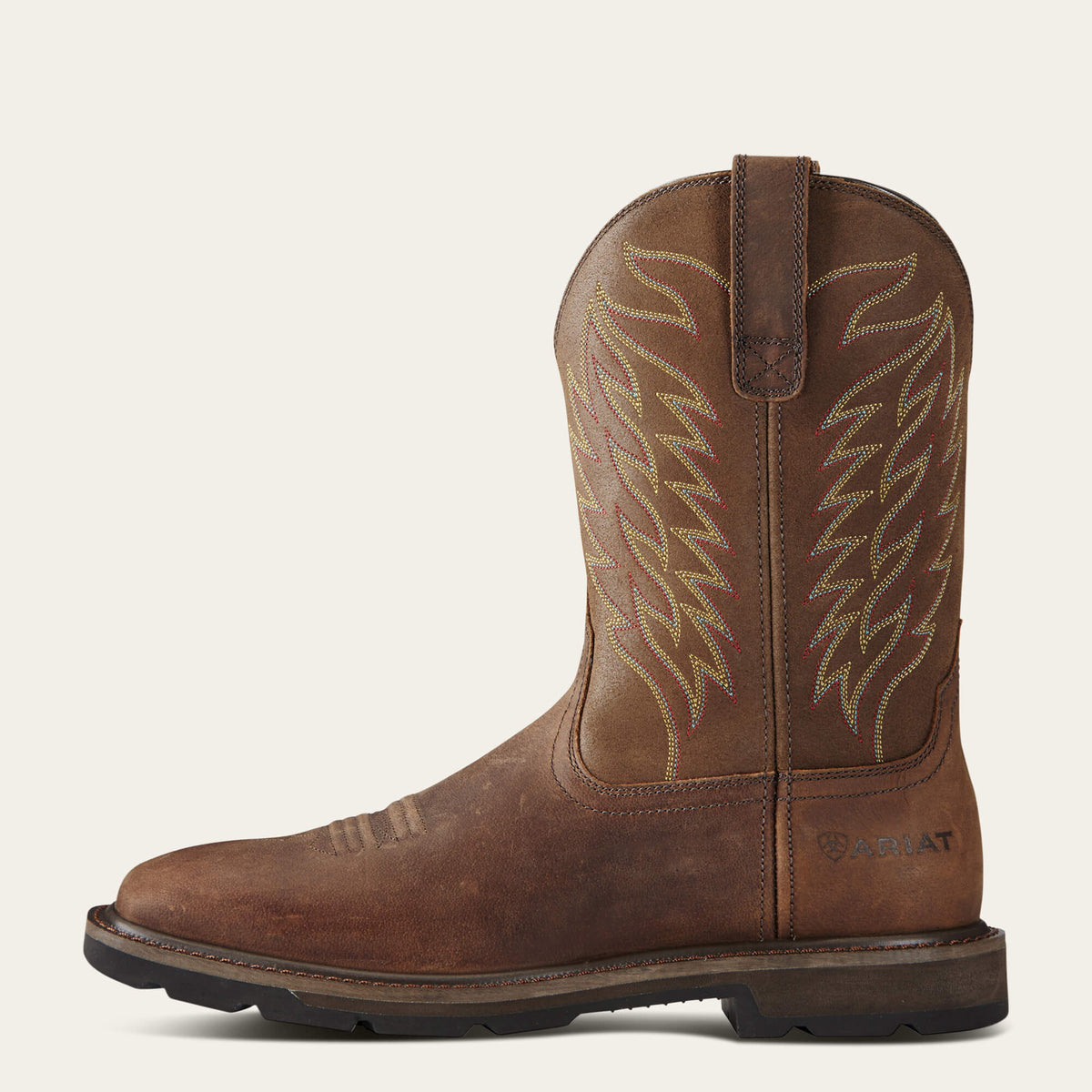 Groundbreaker Wide Square Toe Steel Toe Work Boot Men | Ariat outlet