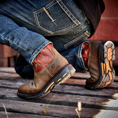 WorkHog Wide Square Toe Steel Toe Work Boot Men | Ariat on sale