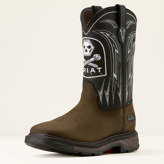 WorkHog XT Bolt Skull Waterproof Wide Square Toe Work Boot Men | Ariat online