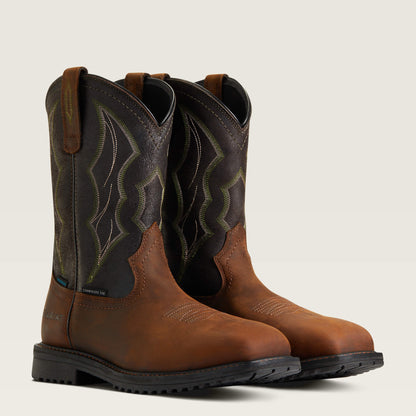 RigTek Wide Square Toe Waterproof Composite Toe Work Boot Men | Ariat on sale