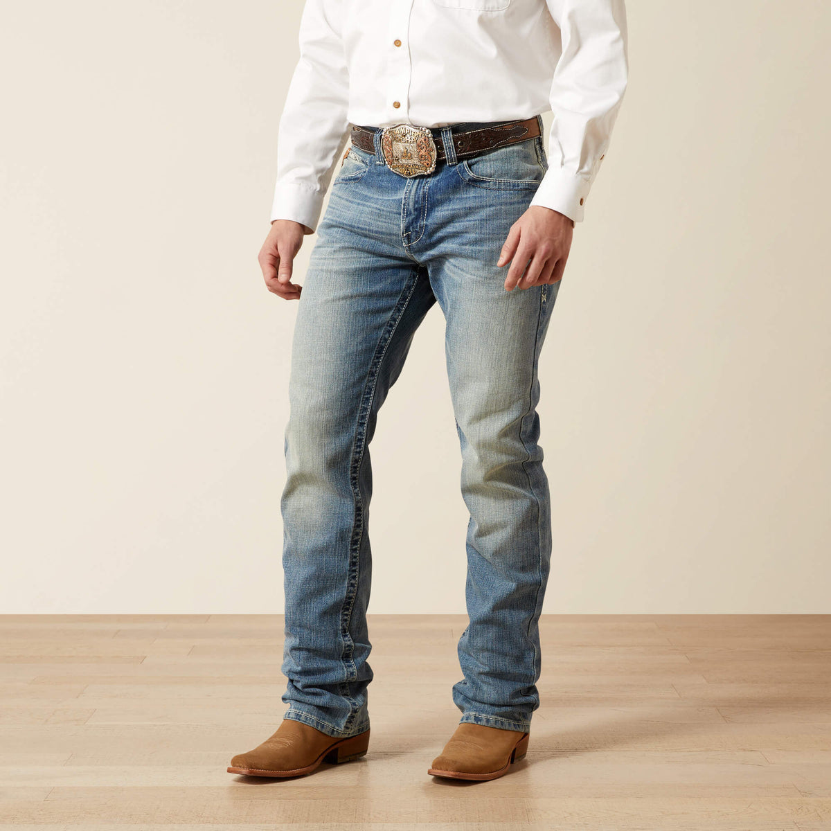 M2 Relaxed Stirling Stretch Boot Cut Jean Men | Ariat for sale