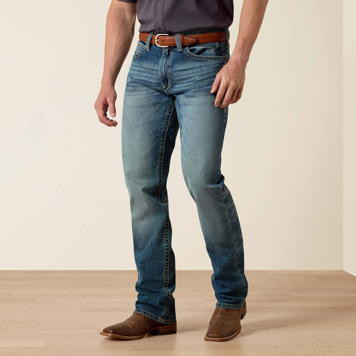 M4 Low Rise Stretch Shoreway Stackable Straight Leg Jean Men | Ariat sale