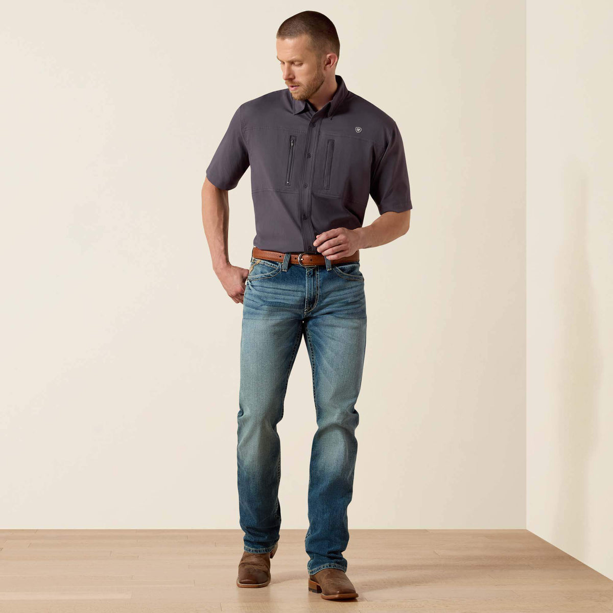 M4 Low Rise Stretch Shoreway Stackable Straight Leg Jean Men | Ariat sale