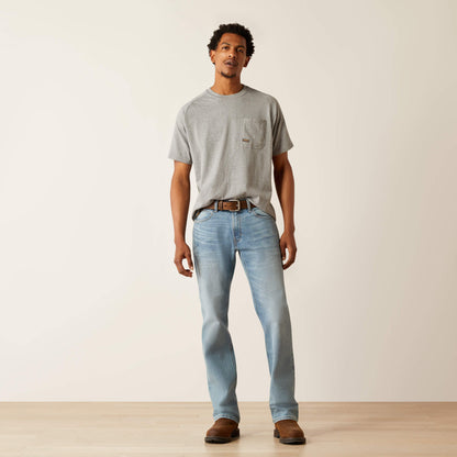 Rebar M4 Relaxed DuraStretch Basic Stackable Straight Leg Jean Men | Ariat for sale