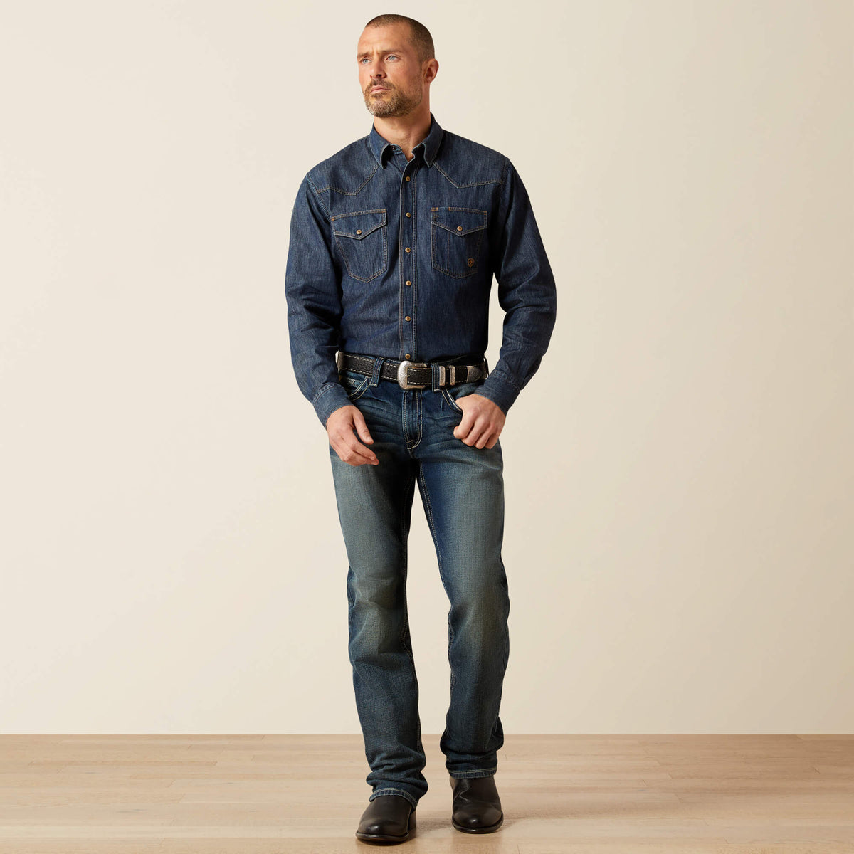 M5 Slim Stretch Adkins Stackable Straight Leg Jean Men | Ariat discount