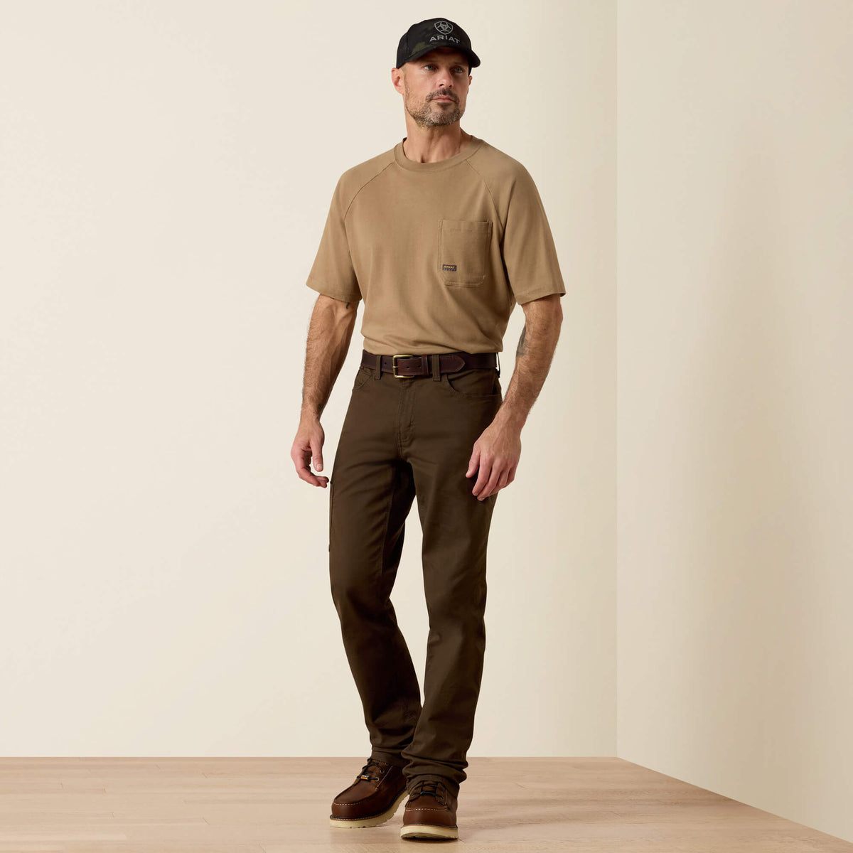 Rebar M4 Low Rise DuraStretch Made Tough Stackable Straight Leg Pant Men | Ariat online