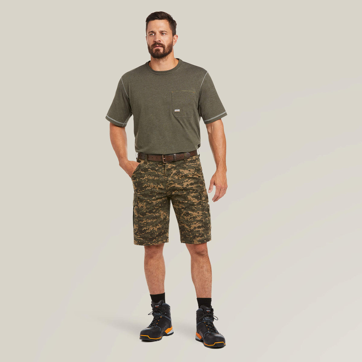 Rebar DuraStretch Made Tough Cargo 11" Short Men | Ariat online shop