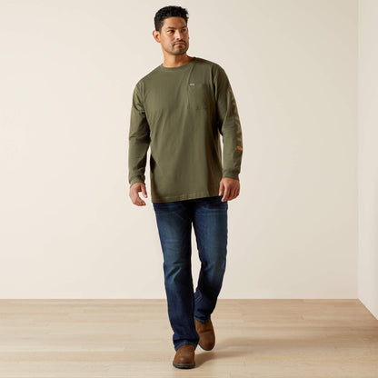 Rebar Cotton Strong Standard Logo Pocket T-Shirt Men | Ariat online shop