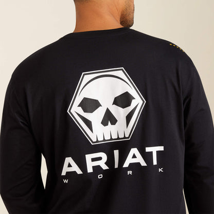 Rebar Workman Bolt Skull T-Shirt Men | Ariat for sale