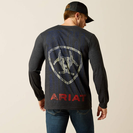 Ariat Stamped Freedom Classic Fit Long Sleeve T-Shirt Men | Ariat for sale