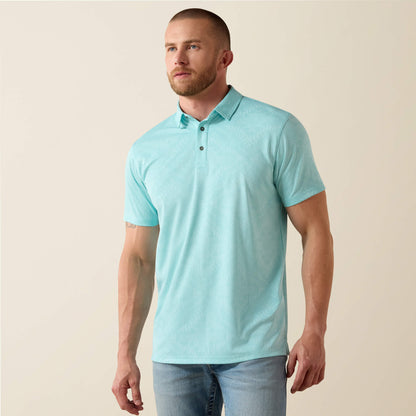Jacquard Printed Fitted Polo Men | Ariat for sale