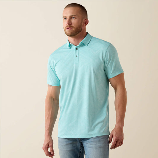 Jacquard Printed Fitted Polo Men | Ariat for sale