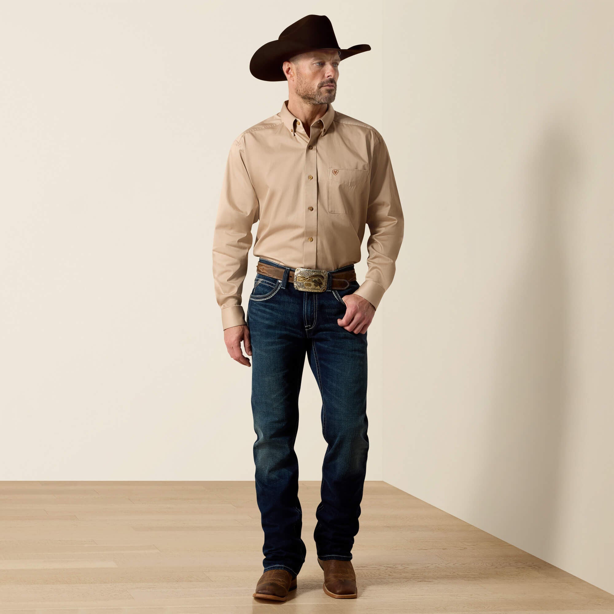 Solid Twill Classic Fit Shirt Men | Ariat discount