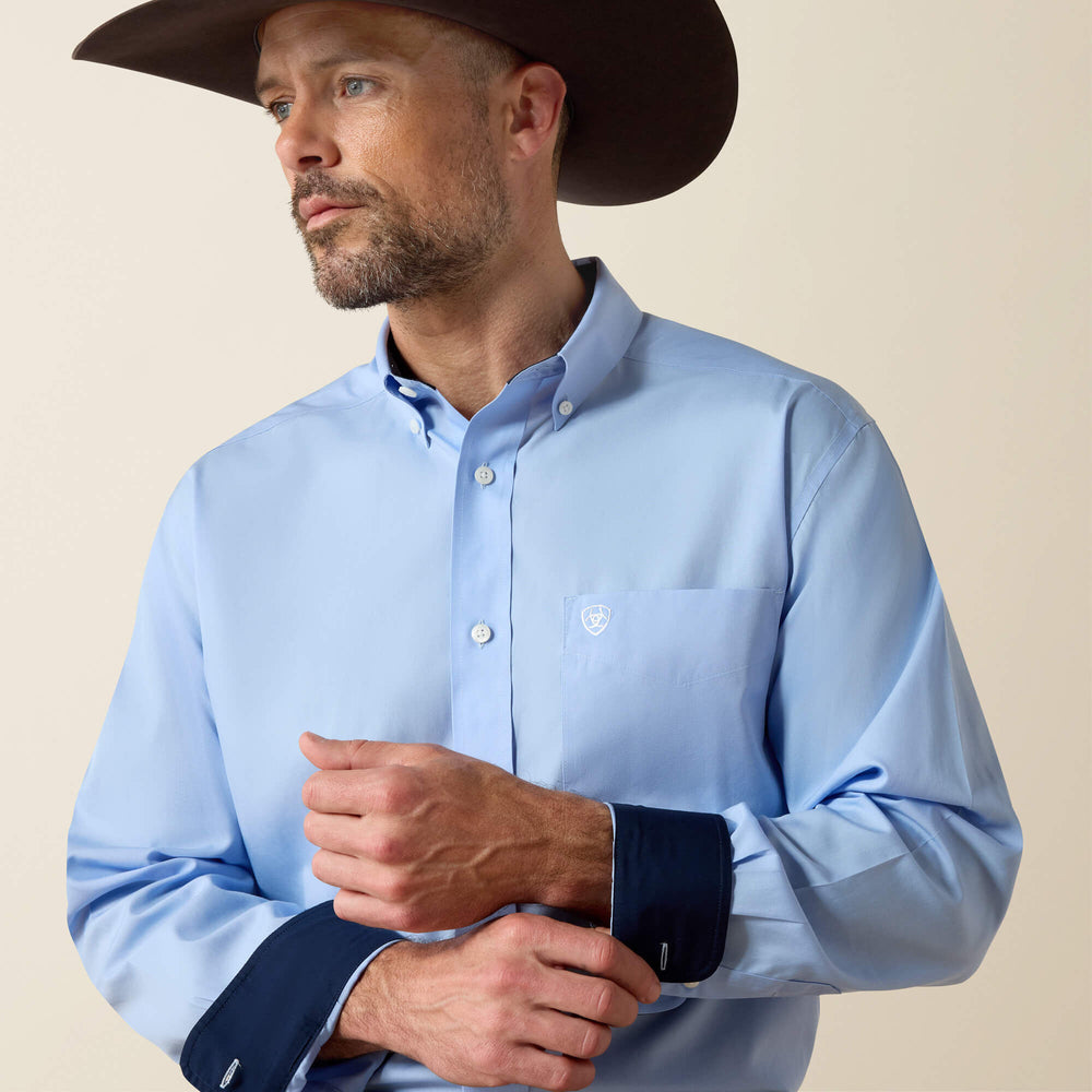 Wrinkle Free Solid Classic Fit Shirt Men | Ariat discount