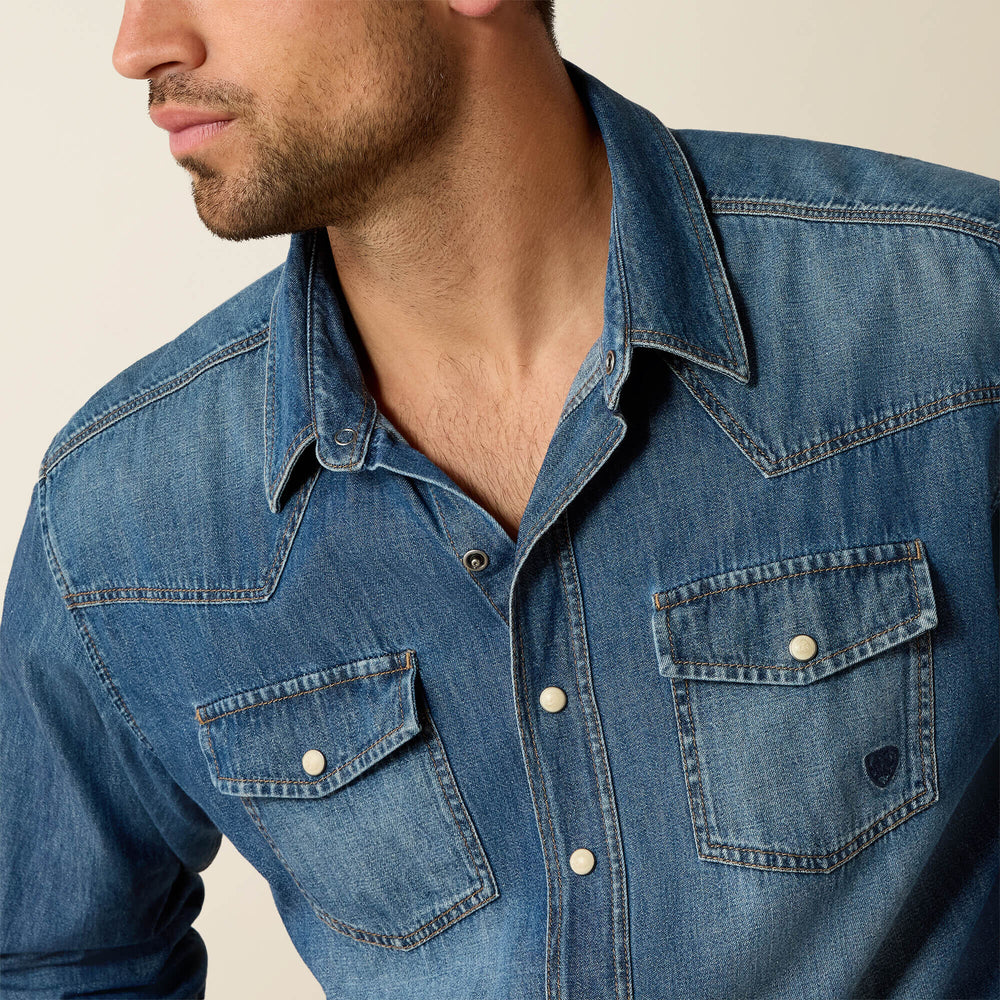 Denim Retro Fit Shirt Men | Ariat for sale