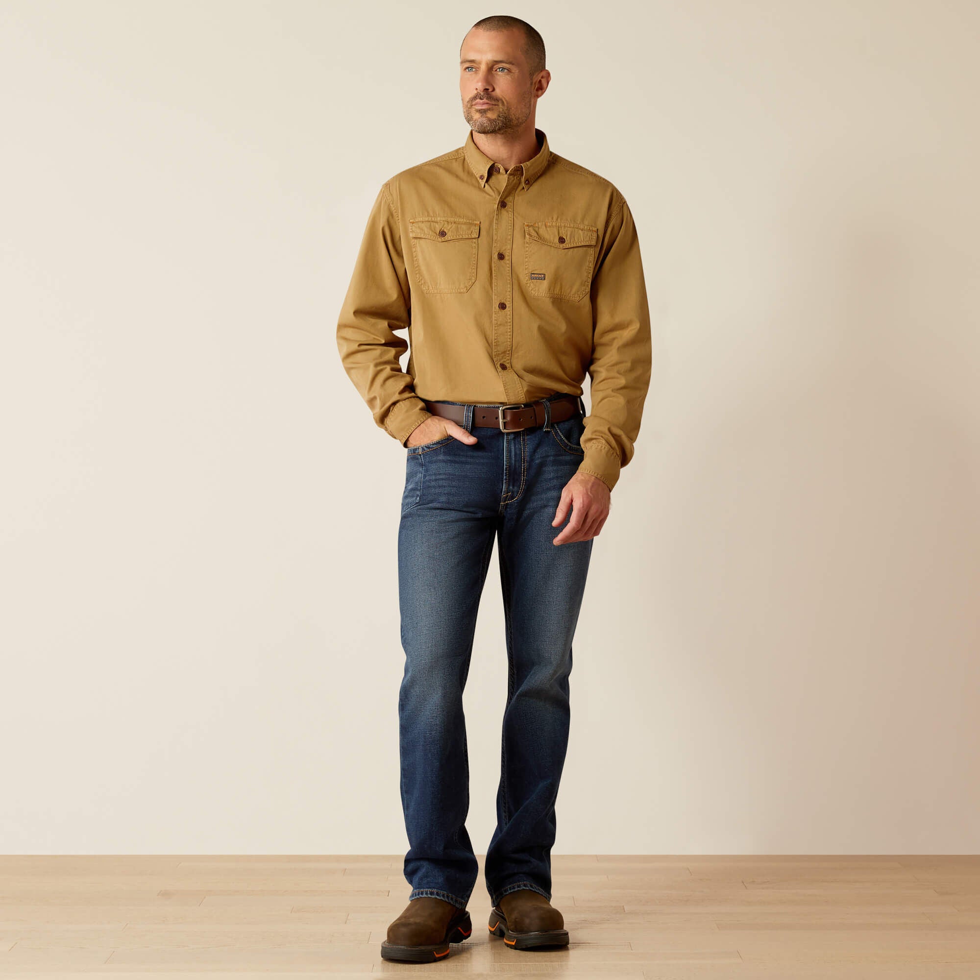 Rebar Washed Twill Work Shirt Men | Ariat on sale