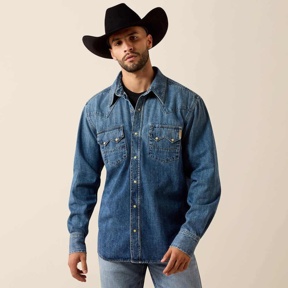 Sawtooth Denim Retro Fit Shirt Men | Ariat online shop