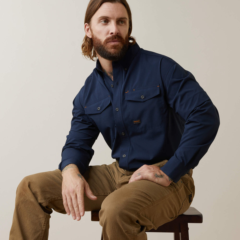 Rebar Made Tough VentTEK DuraStretch Work Shirt Men | Ariat online shop