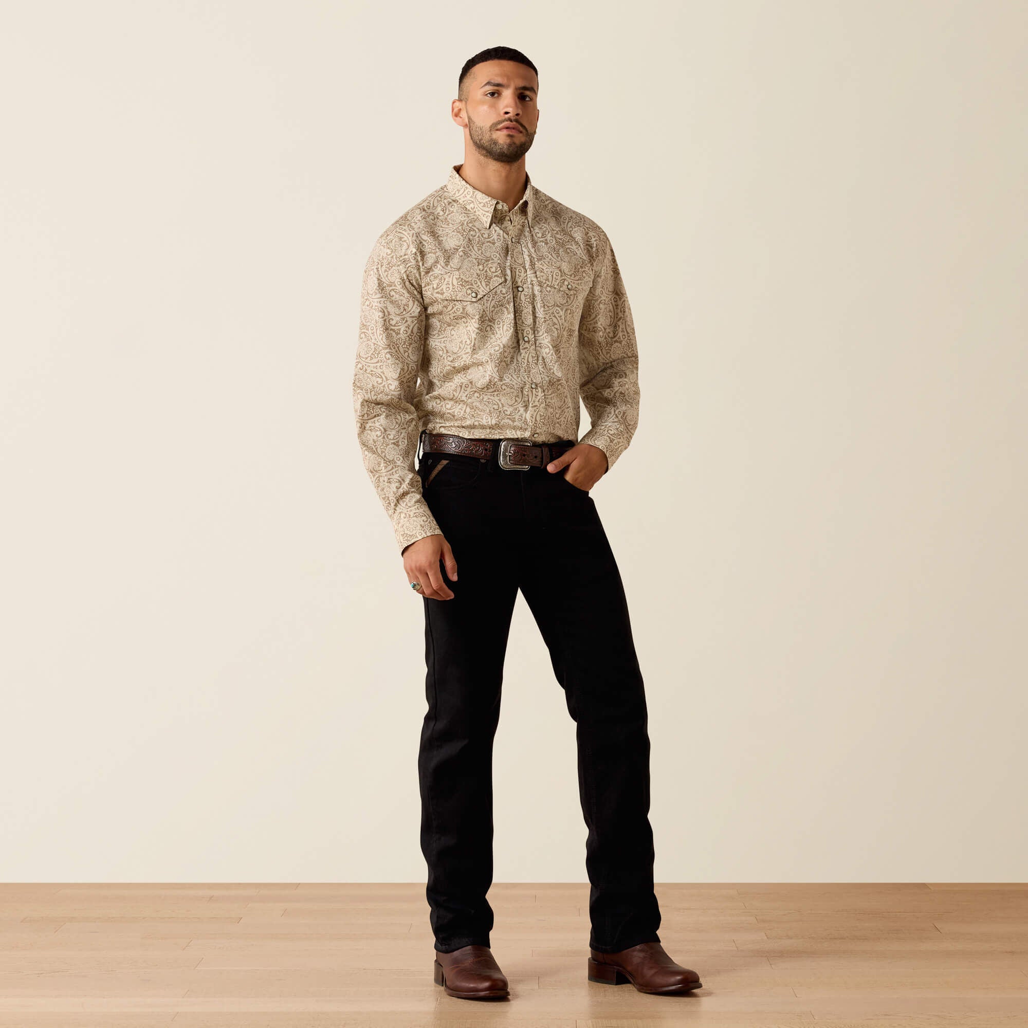 Trevon Classic Fit Snap Shirt Men | Ariat for sale