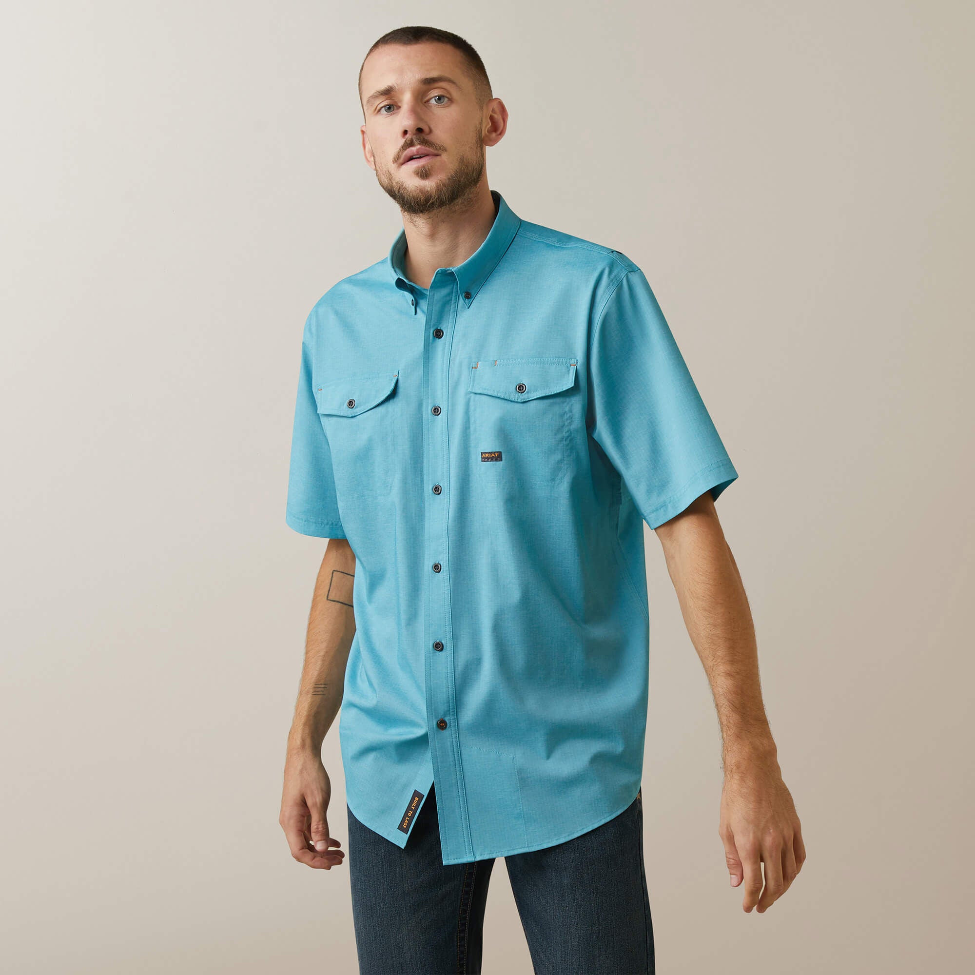 Rebar Made Tough VentTEK DuraStretch Work Shirt Men | Ariat for sale