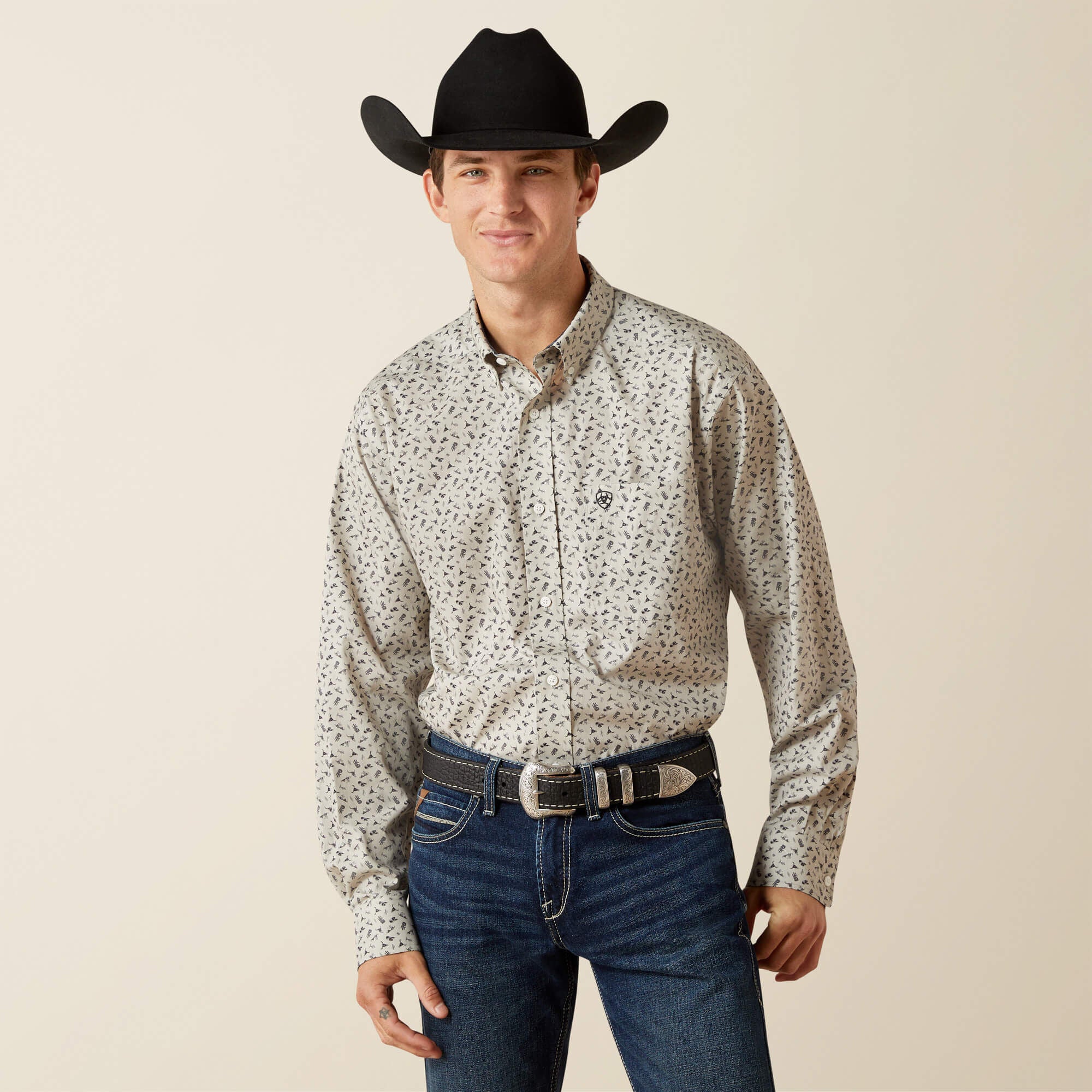 Wrinkle Free Charles Classic Fit Shirt Men | Ariat discount