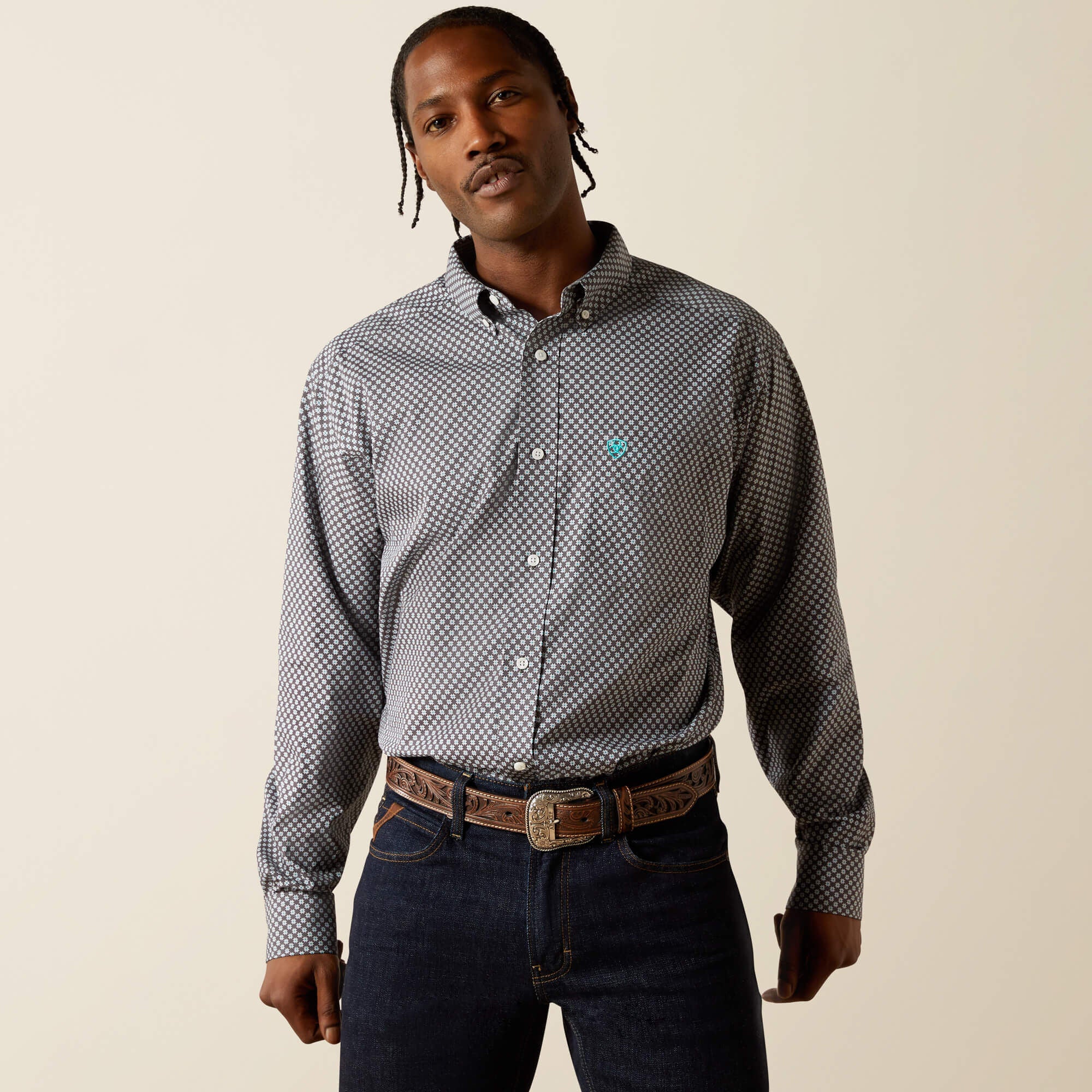 Wrinkle Free Caleb Classic Fit Shirt Men | Ariat outlet