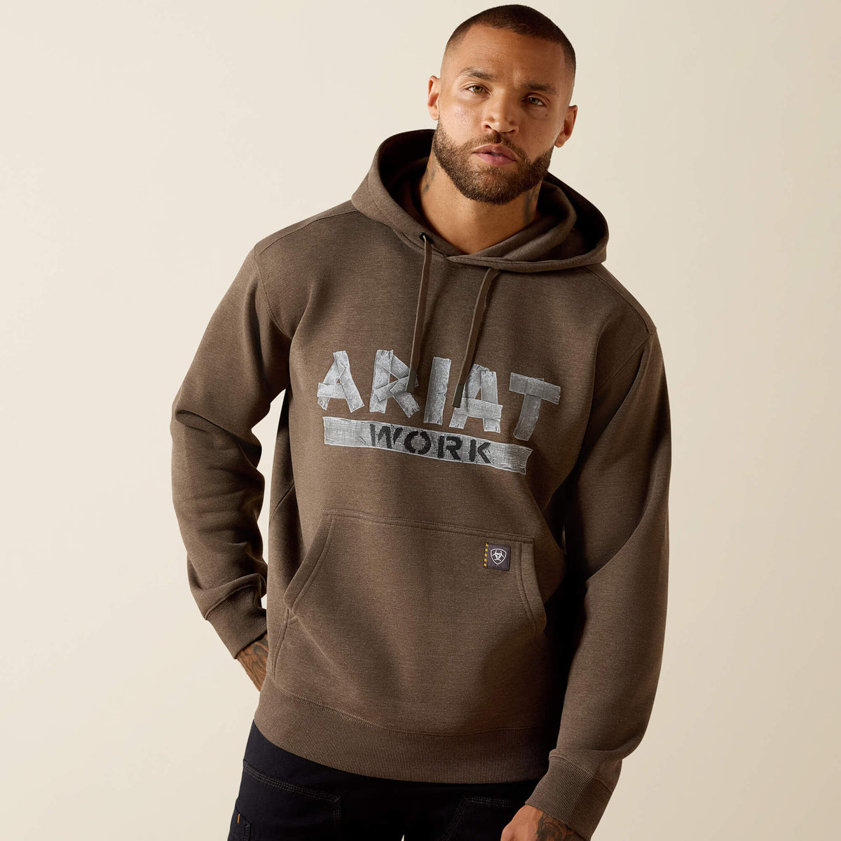Rebar Lightweight Duct Logo Hoodie Men | Ariat online shop