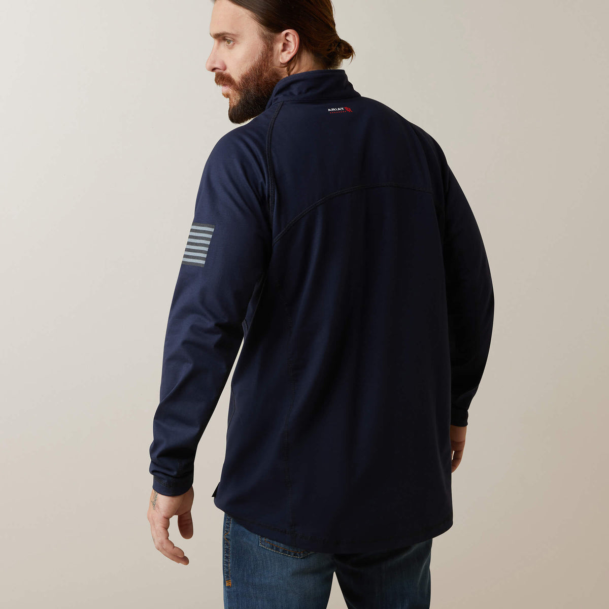 FR Combat Stretch Patriot 1/4 Zip Work Shirt Men | Ariat online