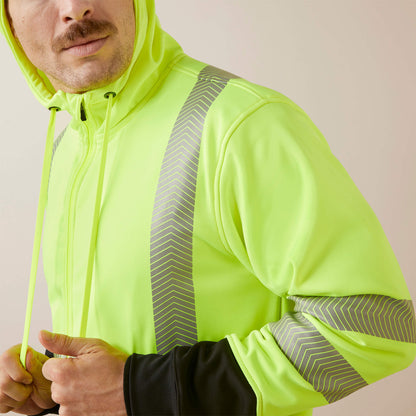 Rebar WorkTek Hi-Vis Full Zip Hoodie Men | Ariat online