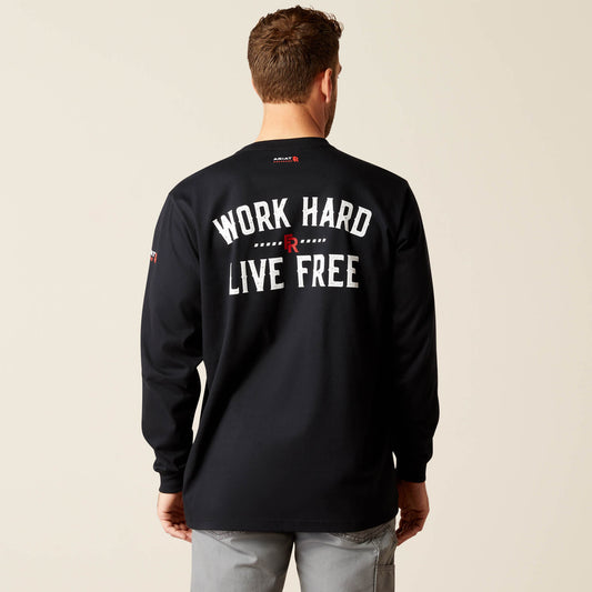 FR Work Hard Live Free T-Shirt Men | Ariat online