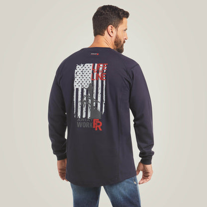 FR Air Life on the Line Graphic Top Men | Ariat for sale