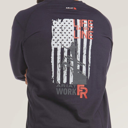 FR Air Life on the Line Graphic Top Men | Ariat for sale