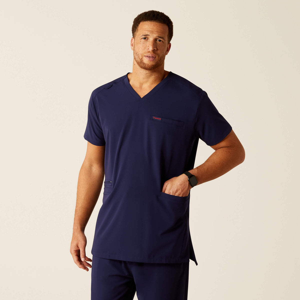 Derham 6 Pocket Scrub Top Men | Ariat for sale
