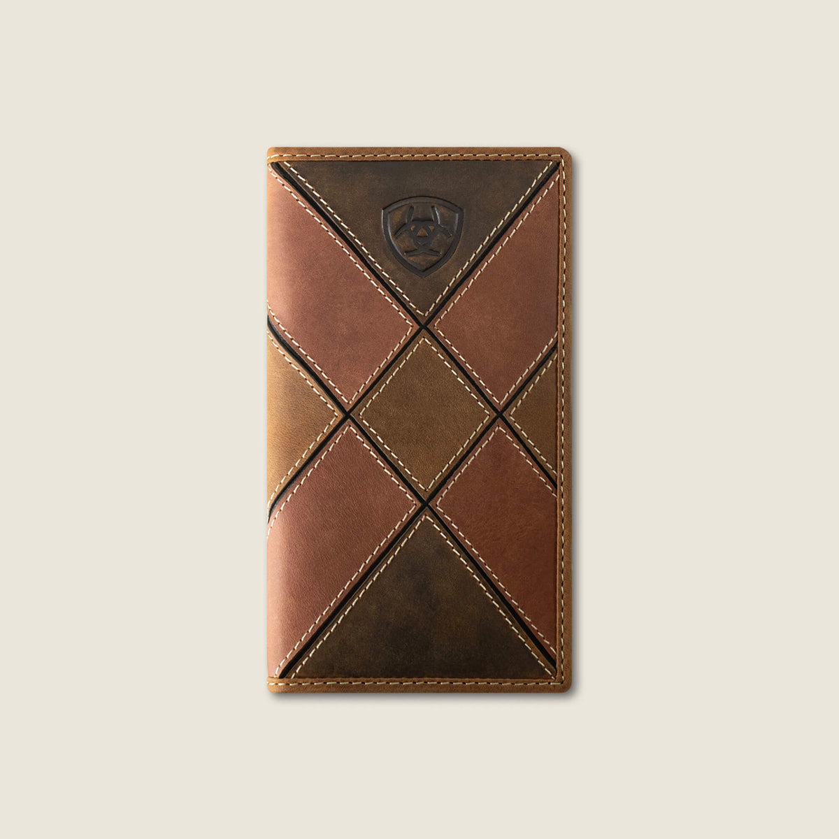 Patchwork Embroidered Logo Rodeo Wallet Men | Ariat sale