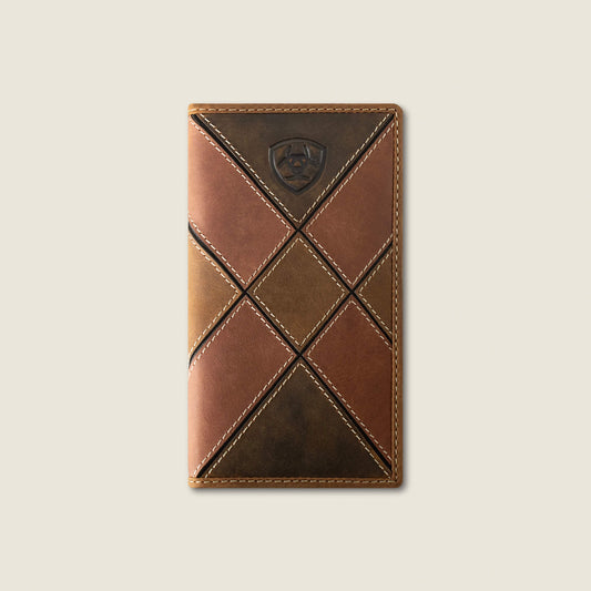 Patchwork Embroidered Logo Rodeo Wallet Men | Ariat sale