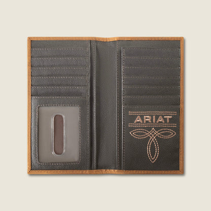 Patchwork Embroidered Logo Rodeo Wallet Men | Ariat sale