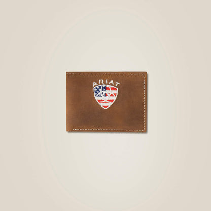 Flag Shield Bifold Wallet Men | Ariat on sale