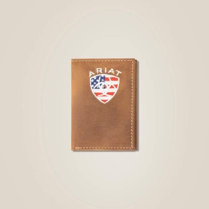 Flag Shield Trifold Wallet Men | Ariat outlet