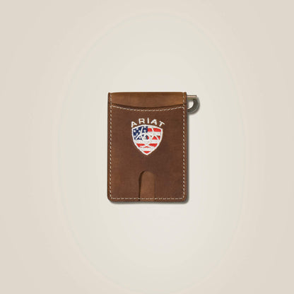Flag Shield Clip Wallet Men | Ariat sale