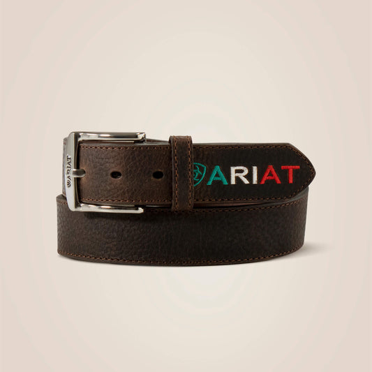 Mexico embossed logo belt Men | Ariat sale