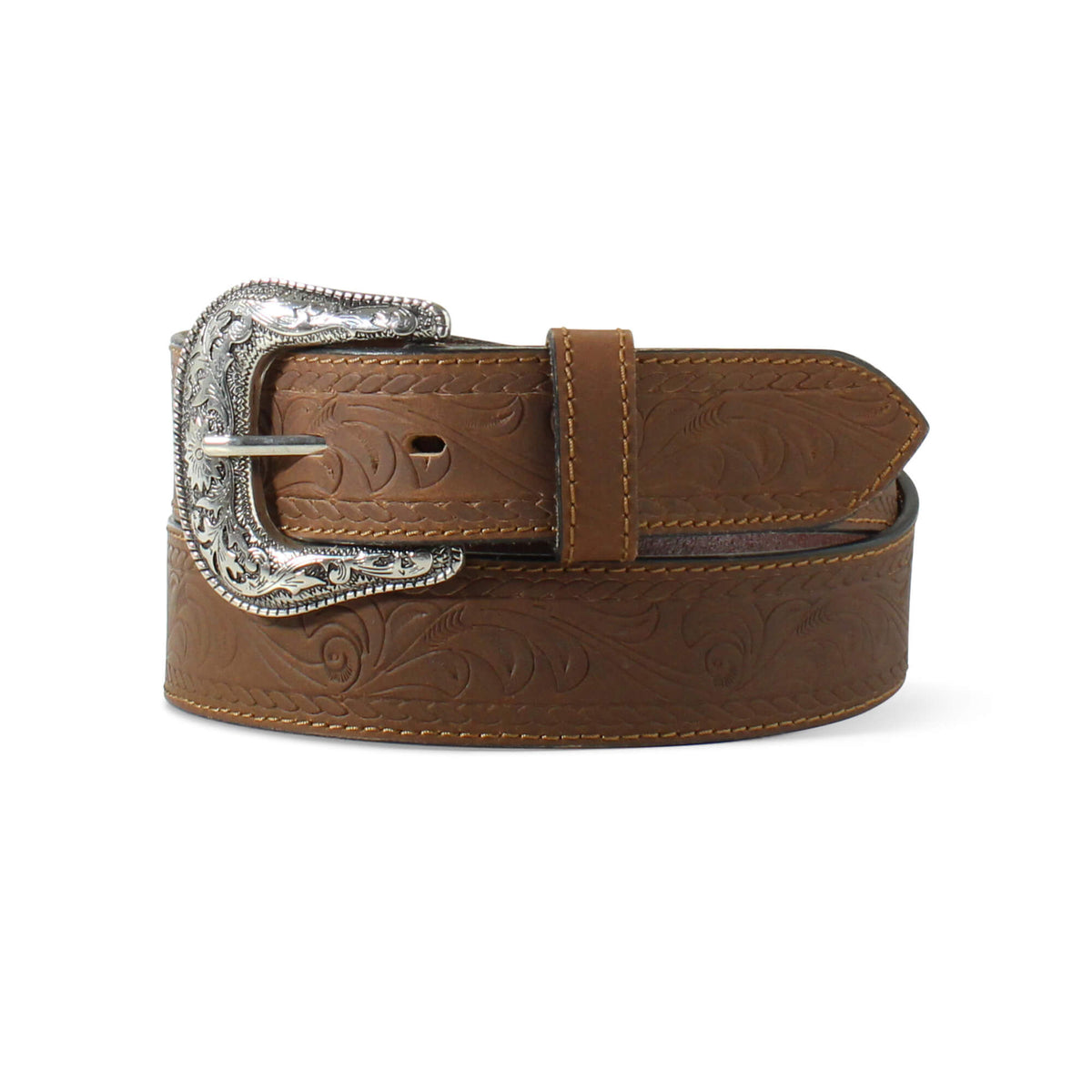 Floral Embossed Belt Men | Ariat discount