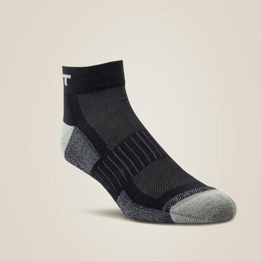 High Performance Quarter Crew Tek Work Sock 3 Pair Pack Men / Women | Ariat discount
