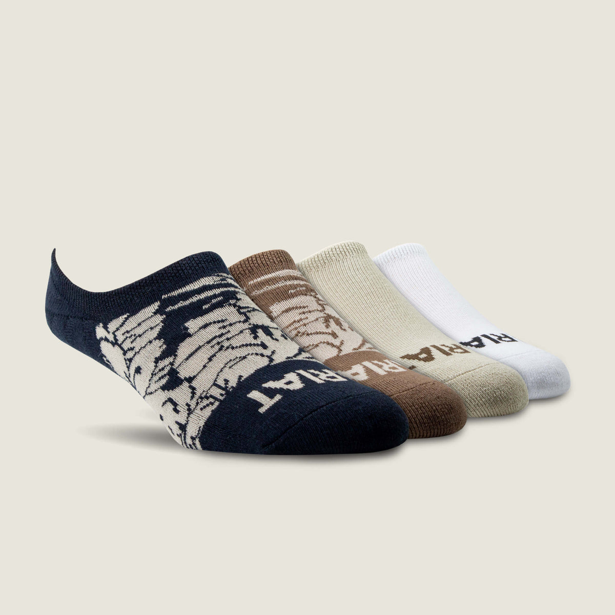 Hilo No Slip No Show Sock 4 Pair Multi Color Pack Men | Ariat for sale