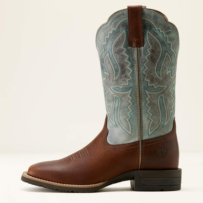 Hybrid Ranchwork Wide Square Toe Western Boot Women | Ariat sale