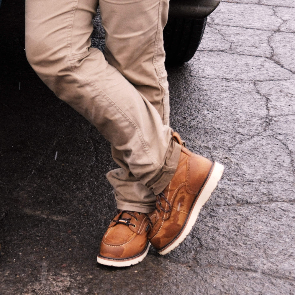 Rebar Wedge Moc Toe Waterproof Composite Toe Work Boot Women | Ariat on sale