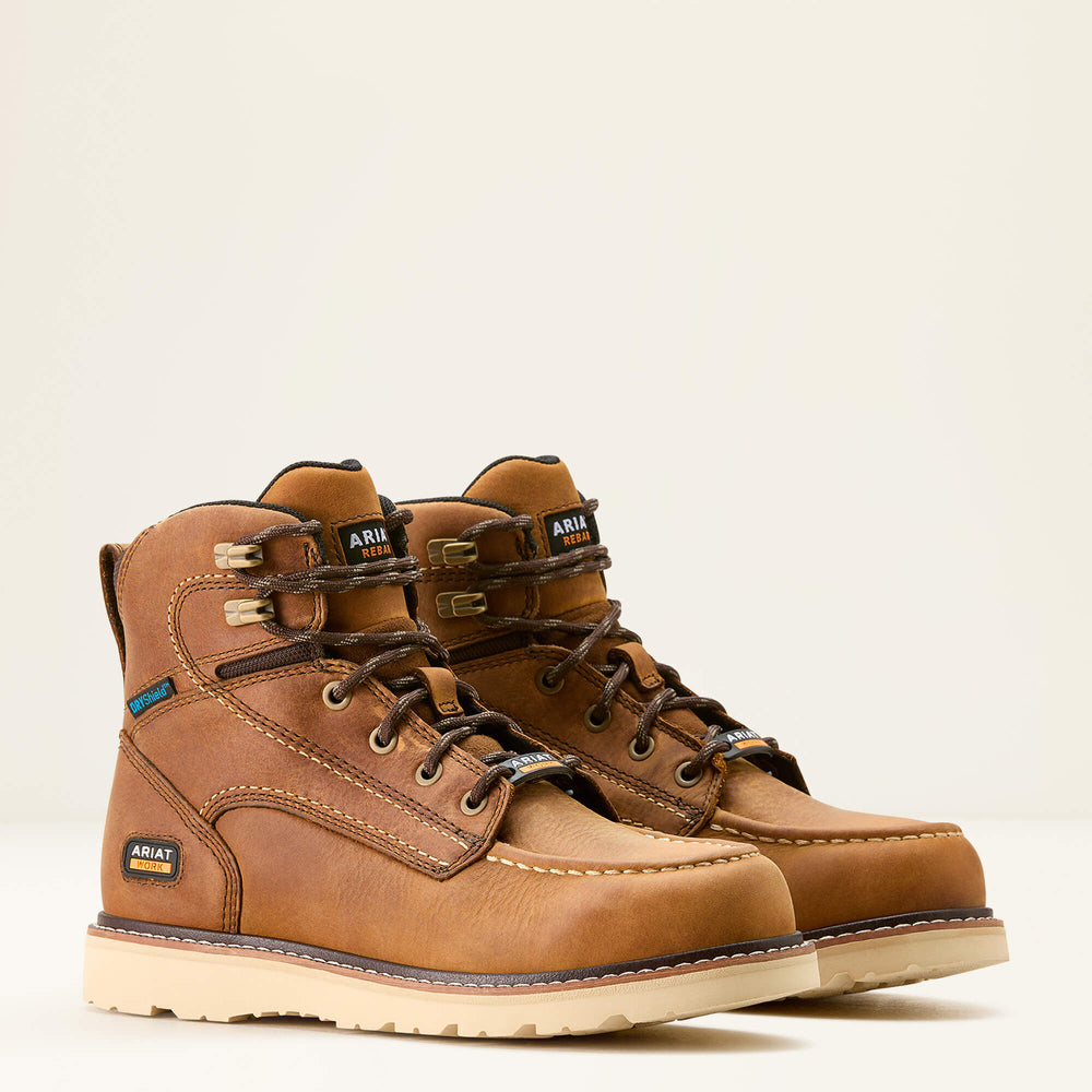 Rebar Wedge Moc Toe Waterproof Work Boot Women | Ariat outlet